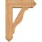 Ekena Millwork Funston Arts and Crafts Smooth Bracket w/ Offset Brace, Western Red Cedar, 7 1/2"W x 24"D x 32"H BKT0806X24X32FST03SWR - alternate 3
